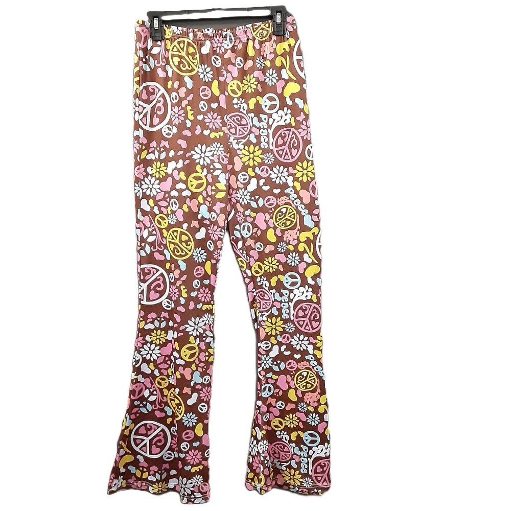 Peace & Love Juniors Size LARGE Pullon Pants Elastic Waist 27", 32" Long
